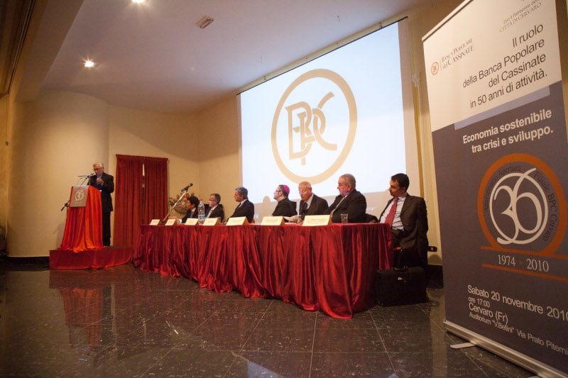 Convegno Il ruolo della Banca Popolare del Cassinate in 50 anni di attività