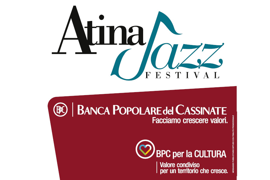 Atina Jazz Festival, logo Banca Popolare del Cassinate e BPC per la Cultura.
