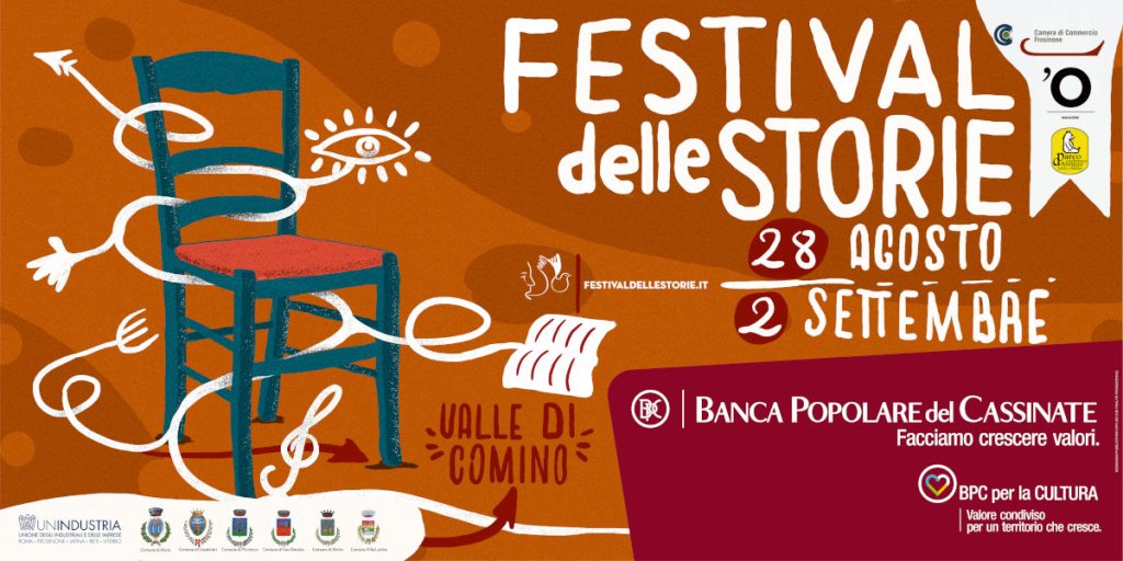 Manifesto del Festival delle Storie, 28 agosto - 2 settembre, Val di Comino.
