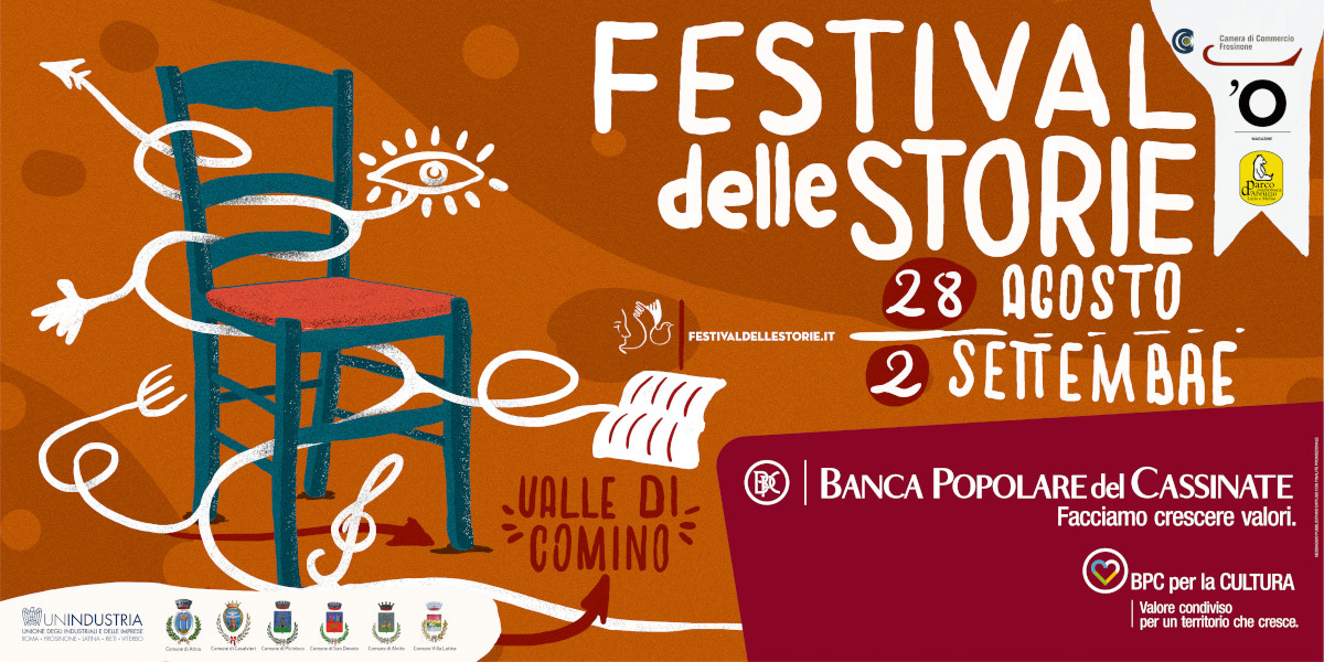Manifesto del Festival delle Storie, 28 agosto - 2 settembre, Val di Comino.