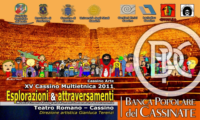Locandina evento CASSINO MULTIETNICA: XV edizione con dettagli su esplorazioni e attraversamenti.