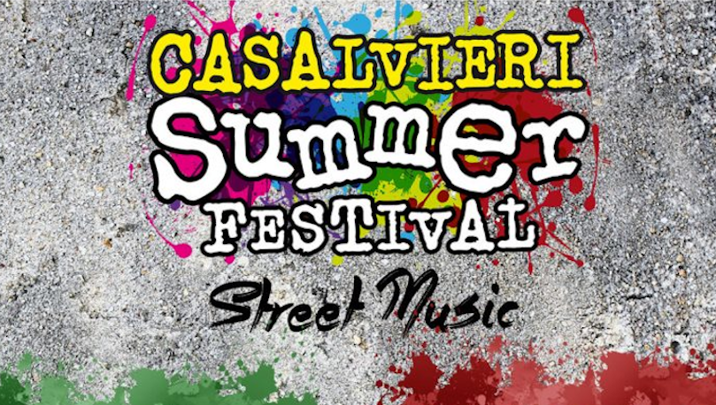 Locandina del Casalvieri Summer Festival 2019 con il titolo e il sottotitolo 'Street Music'.