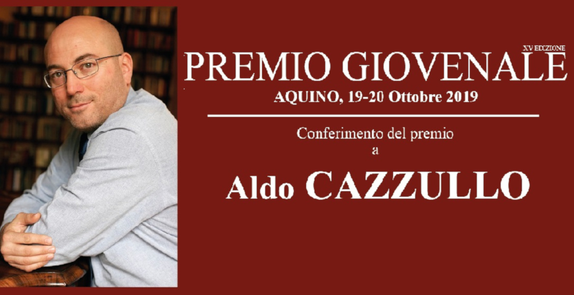 Manifesto del Premio Giovenale 2019 ad Aldo Cazzullo.