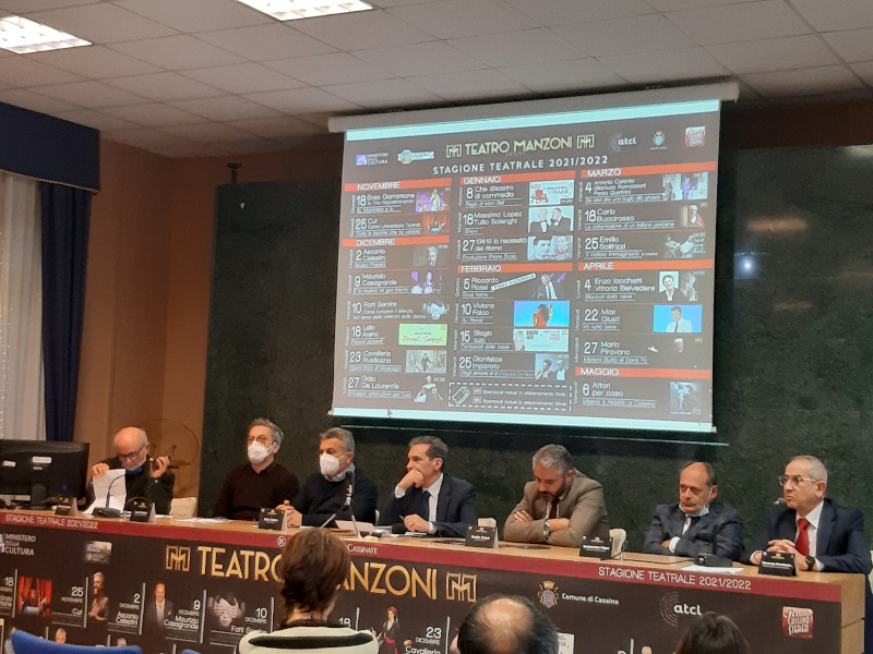 Presentazione della stagione teatrale 2021/2022 al Teatro Manzoni di Cassino.