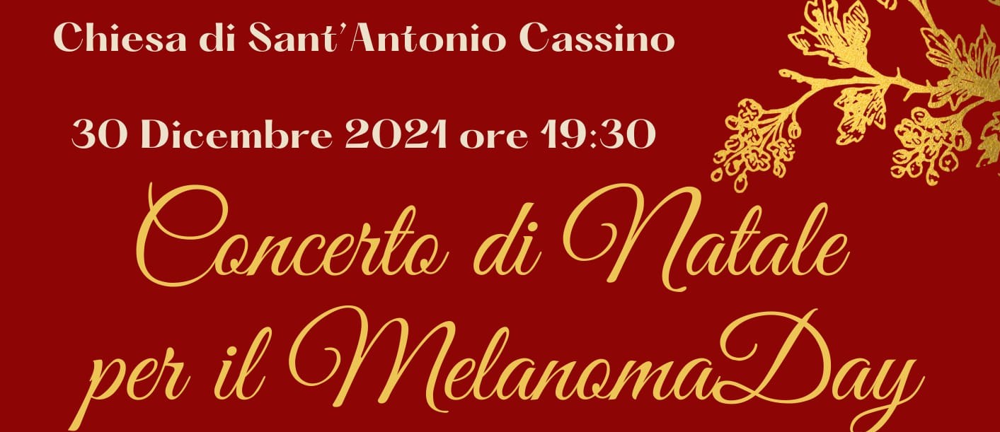 Locandina del concerto di Natale per il MelanomaDay.