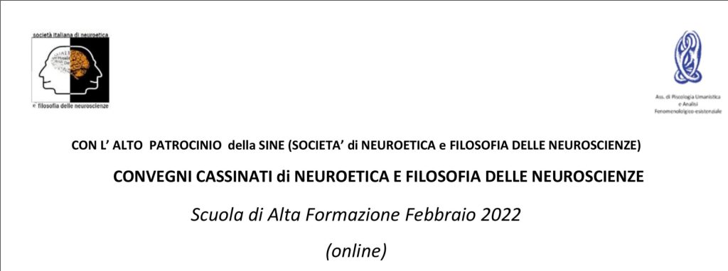 Manifesto del convegno "CASSINATI di NEUROETICA e FILOSOFIA DELLE NEUROSCIENZE