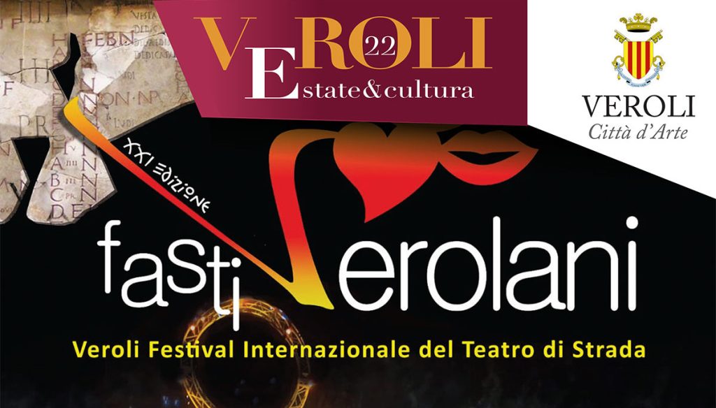 Manifesto del Festival Internazionale del Teatro di Strada Fasti Verolani 2022.