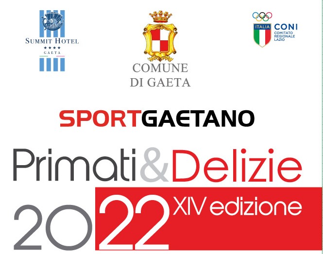 Locandina del premio "Primati e Delizie" XIV edizione 2022, con loghi di sponsor e organizzatori.