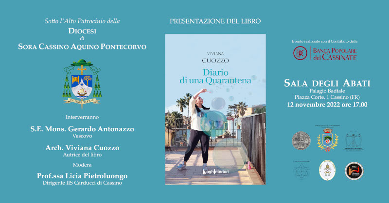 Presentazione del libro "Diario di una Quarantena" di Viviana Cuozzo, 12 novembre 2022, Sala degli Abati.