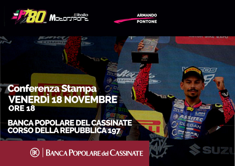 Conferenza stampa con Armando Pontone, 18 novembre, Banca Popolare del Cassinate, ore 18.