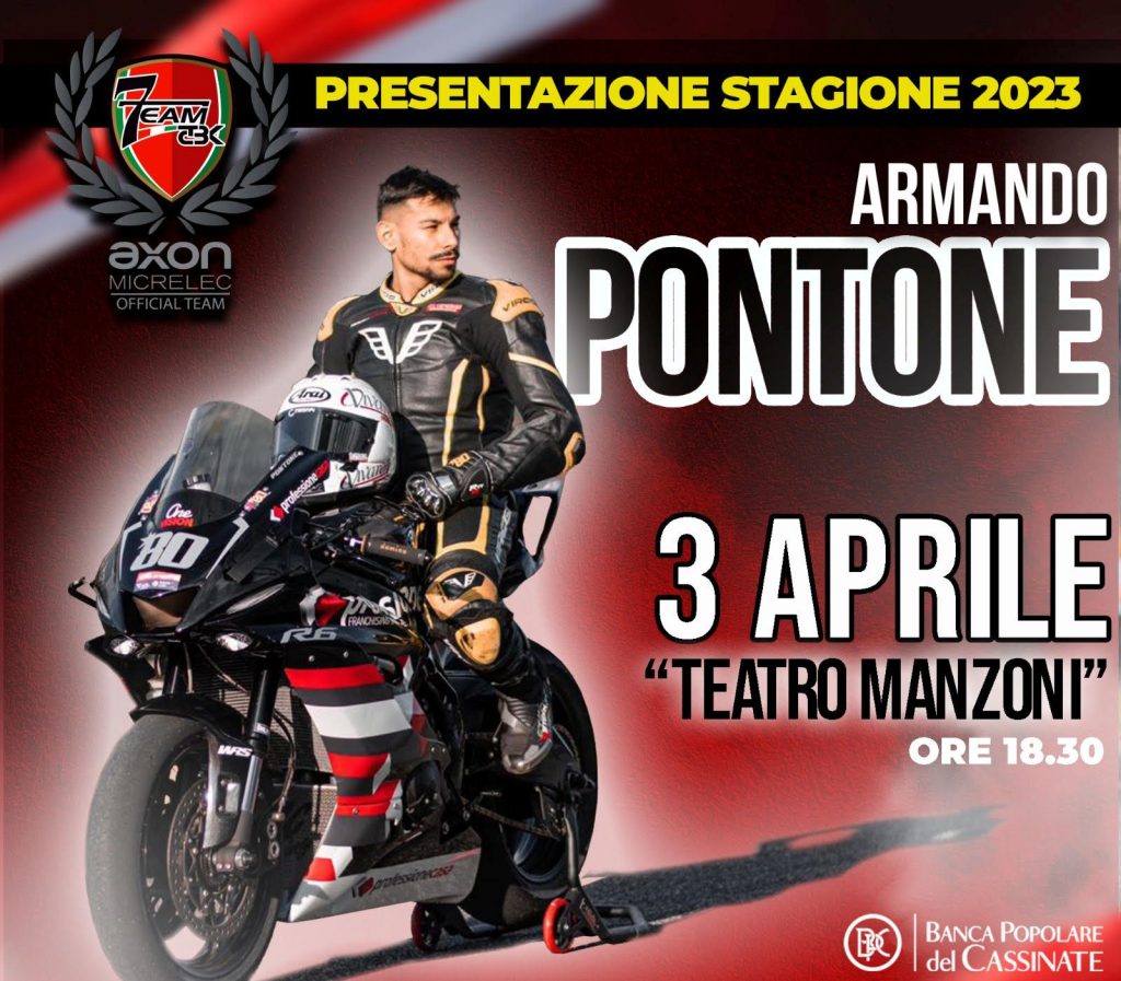 Locandina dell'evento con dettagli sulla presentazione di Armando Pontone.