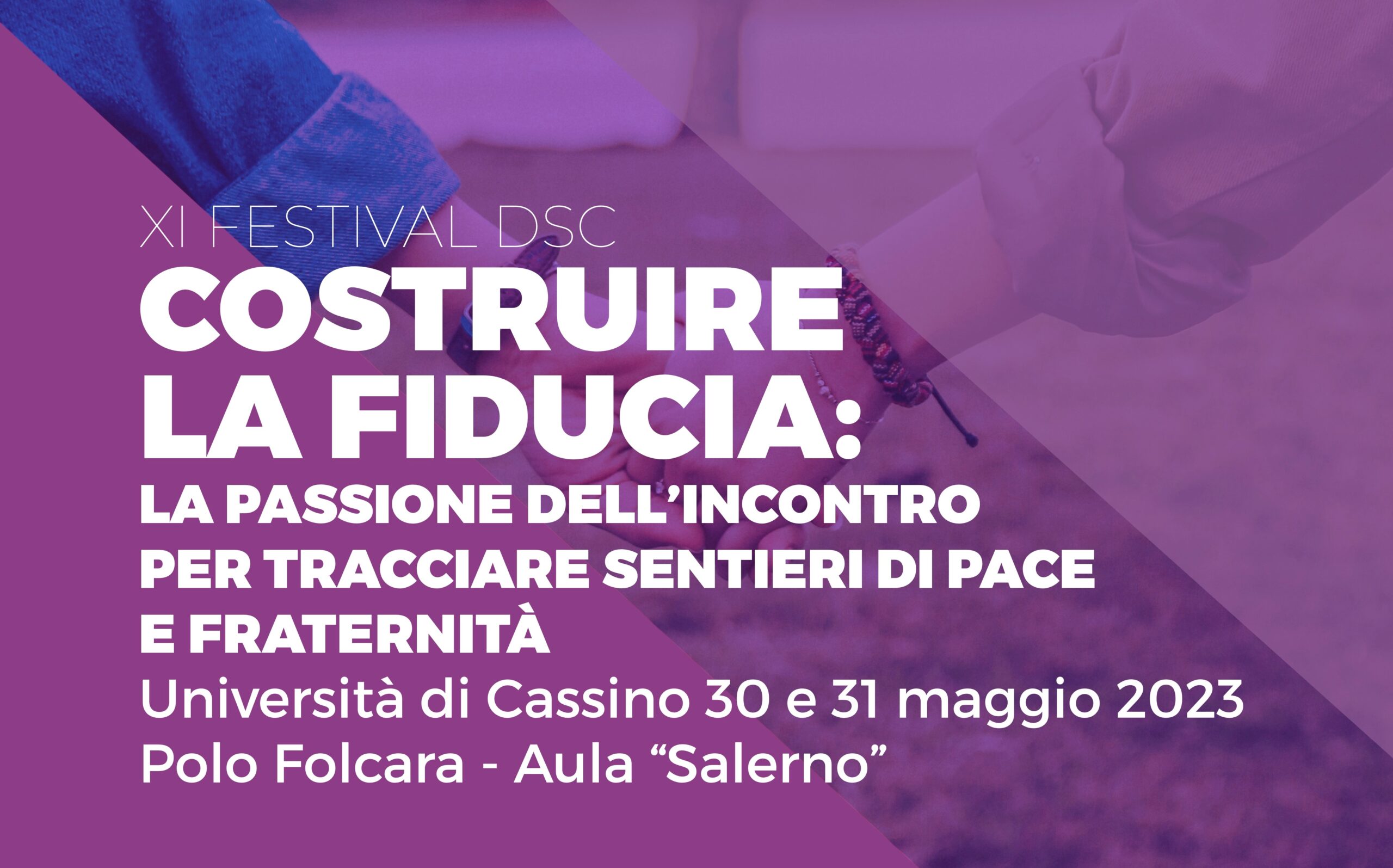 Manifesto del XI Festival della Dottrina Sociale con il titolo 'Costruire la fiducia'.