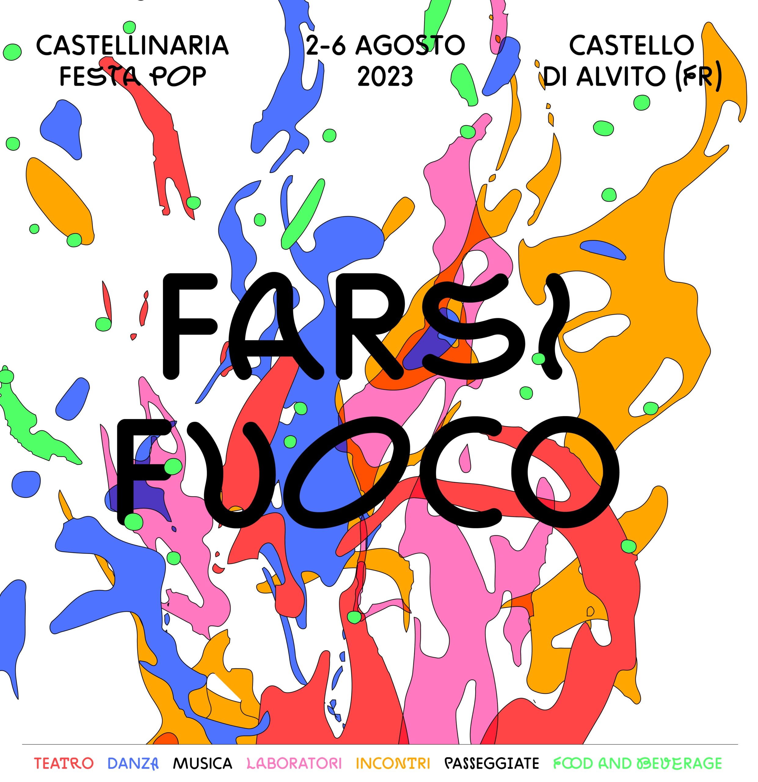 Locandina della Festa Pop con date e attività.