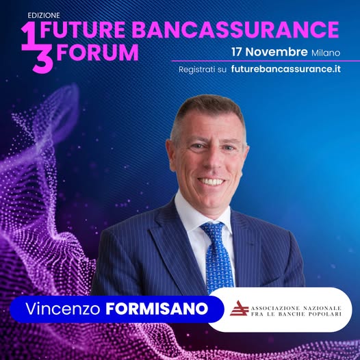 Vincenzo Formisano al Future Bancassurance Forum 2025, Milano, 17 Novembre.